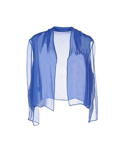ALBERTA FERRETTI Shrug Pastel blue 100% Silk