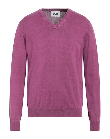 ALPHA STUDIO Jumper Purple 100% Cotton