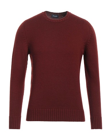 DRUMOHR Sweater Chocolate brown 100% Merino Wool