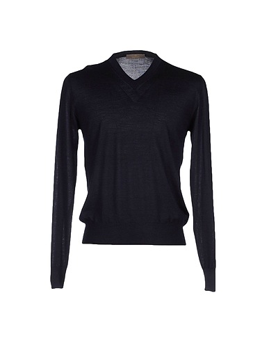CRUCIANI Cashmere blend Blue 70% Cashmere, 30% Silk