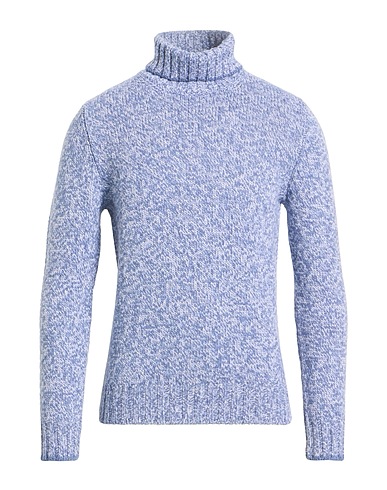 GRAN SASSO Cuello alto Azul pastel 100% Lana Virgen