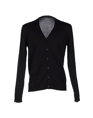 ROBERTO COLLINA Cardigan Black 100% Merino Wool