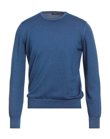 BARBA Napoli Jumper Blue 100% Virgin Wool