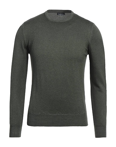 BARBA Napoli Jumper Military green 100% Virgin Wool