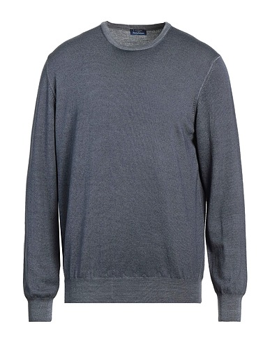 BARBA Napoli Jumper Slate blue 100% Virgin Wool