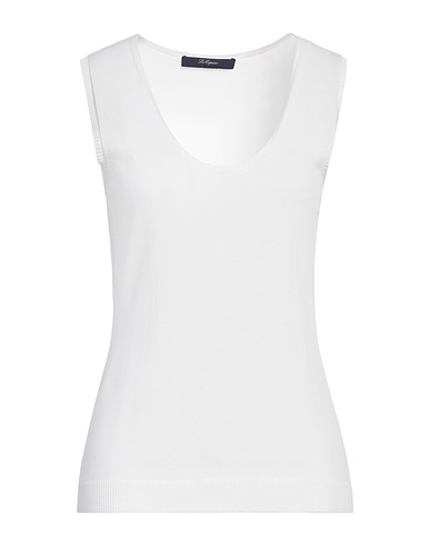 BLUE LES COPAINS Jumper White 83% Viscose, 17% Polyamide