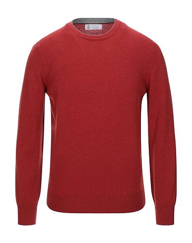 BRUNELLO CUCINELLI Cashmere blend Brick 100% Cashmere