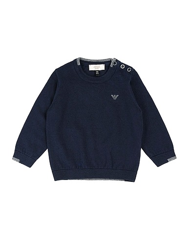 EMPORIO ARMANI Pullover Blu notte 85% Cotone, 15% Lana