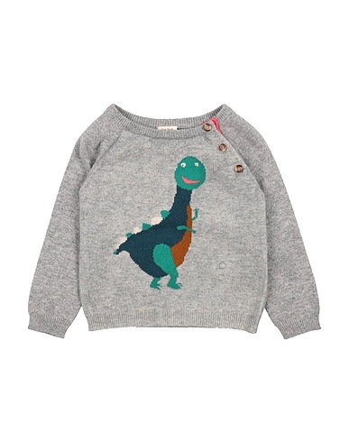 NICE THINGS MINI Pullover Grigio 33% Viscosa, 23% Poliammide, 20% Cotone, 20% Lana, 4% Cachemire