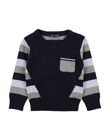 ASTON MARTIN Jumper Midnight blue 55% Wool, 24% Viscose, 14% Nylon, 7% Cashmere