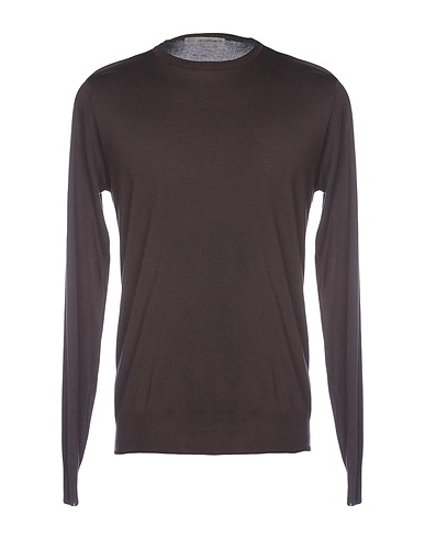 JEORDIE'S Sweater Dark brown 100% Cotton