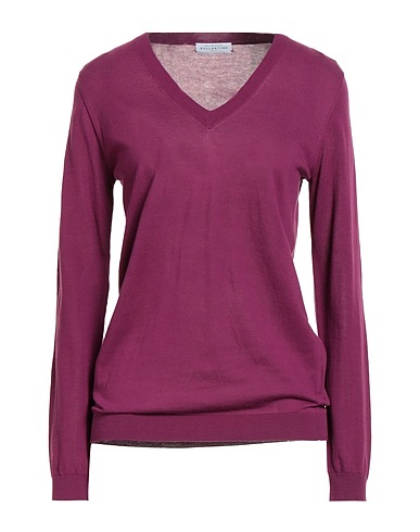 BALLANTYNE Jumper Plum 100% Cotton