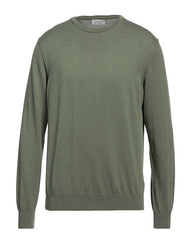FAIR TRICOT Pullover Verde militare 100% Cotone