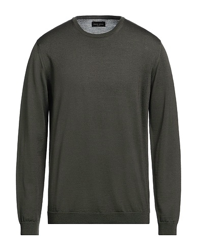 ROBERTO COLLINA Jumper Military green 100% Merino Wool