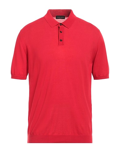 ROBERTO COLLINA Jumper Brick red 100% Cotton