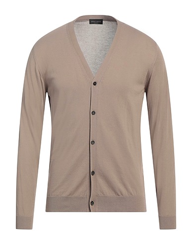 ROBERTO COLLINA Cardigan Khaki 100% Cotton