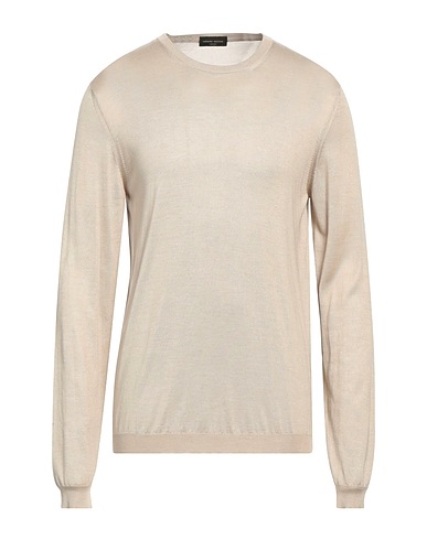 ROBERTO COLLINA Sweater Beige 70% Merino Wool, 30% Silk