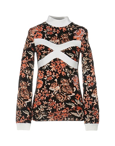 JW ANDERSON Turtleneck Black 52% Viscose, 30% Polyester, 18% Polyamide
