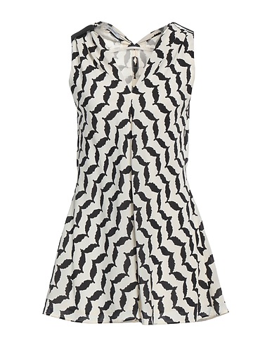 NEIL BARRETT Top White 94% Silk, 6% Elastane, Polyester, Polyurethane