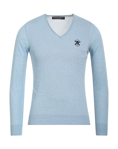 FRANKIE MORELLO Sweater Sky blue 86% Viscose, 14% Polyamide