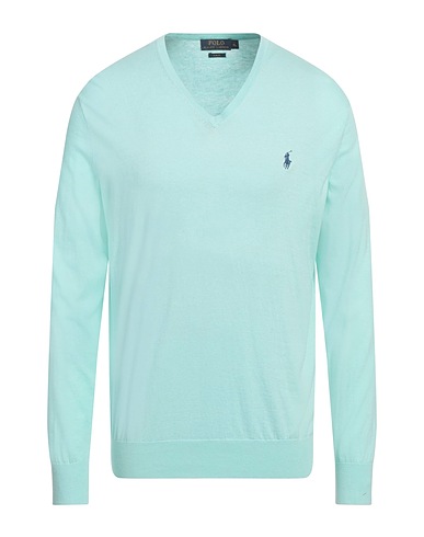 POLO RALPH LAUREN Jumper Light green 85% Cotton, 15% Cashmere