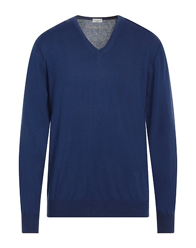 PAOLO PECORA Jumper Blue 100% Cotton