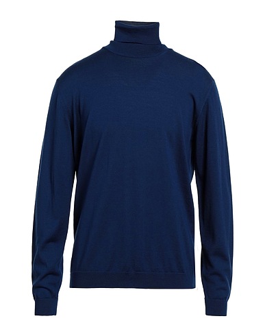 ROBERTO COLLINA Turtleneck Blue 100% Merino Wool