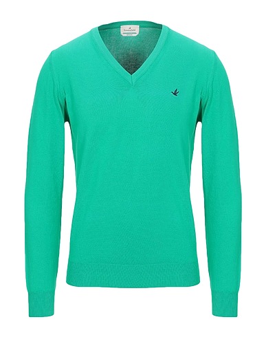 BROOKSFIELD Pullover Verde smeraldo 100% Cotone