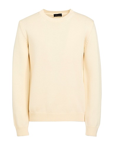 ROBERTO COLLINA Pullover Avorio 100% Lana Merino