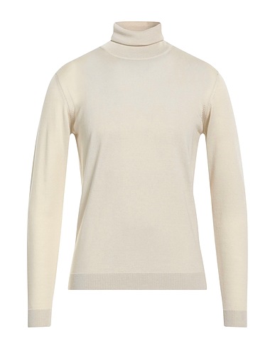 ROBERTO COLLINA Turtleneck Beige 100% Merino Wool