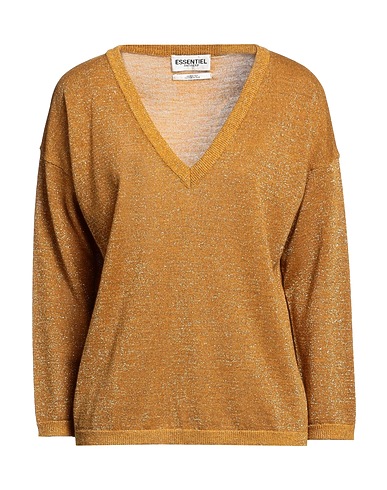 ESSENTIEL ANTWERP Pullover Giallo ocra 48% Poliestere, 36% Acrilico, 16% Lana