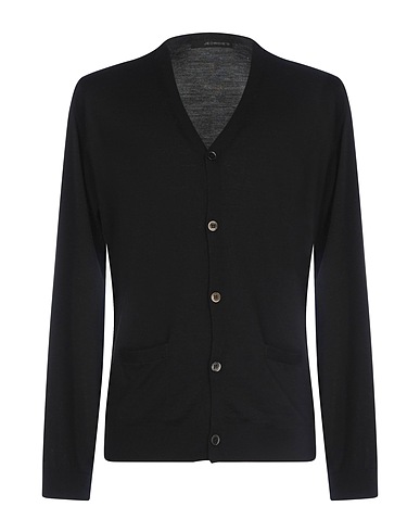 JEORDIE'S Cardigan Nero 100% Lana Vergine