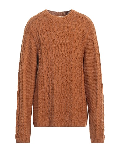 MAISON MARGIELA Pullover Marrone 65% Poliammide, 25% Lana di alpaca, 10% Lana