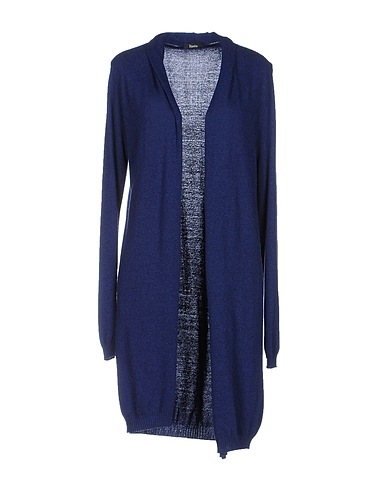 HANITA Cardigan Midnight blue 50% Viscose, 45% Nylon, 5% Wool