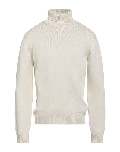 ROBERTO COLLINA Polo neck Beige 100% Merino Wool