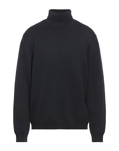 ROBERTO COLLINA Polo neck Black 100% Merino Wool