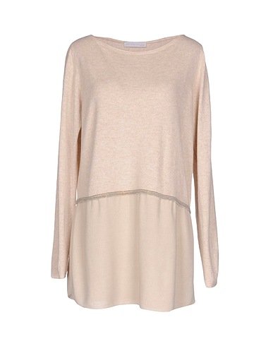FABIANA FILIPPI Jumper Beige 75% Merino Wool, 15% Silk, 10% Cashmere, Viscose, Wool
