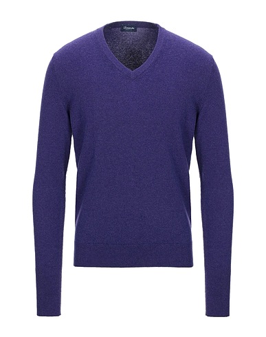 DRUMOHR Cashmere jumper Dark purple 100% Cashmere