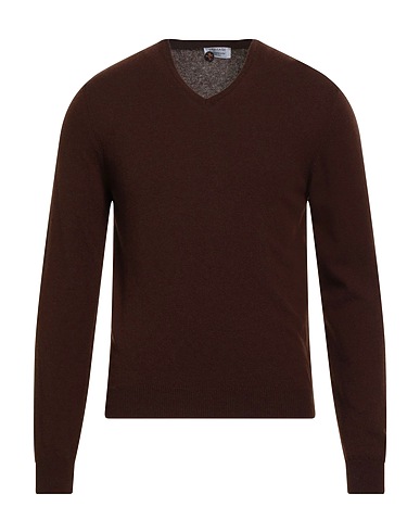 HERITAGE Jumper Brown 90% Virgin Wool, 10% Cashmere