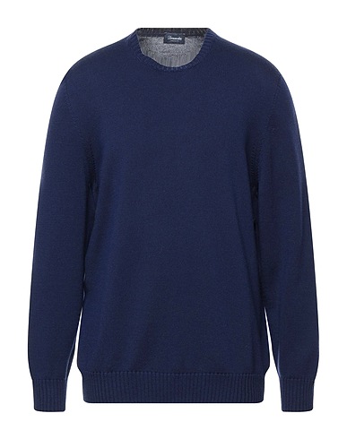 DRUMOHR Pullover Blu china 100% Lana Merino