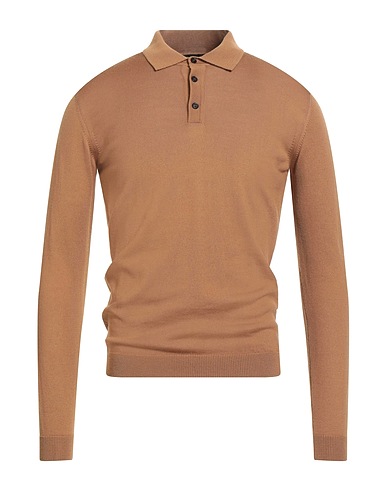 ROBERTO COLLINA Jumper Camel 100% Merino Wool