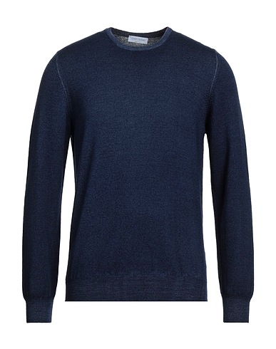 GRAN SASSO Pullover VINTAGE Blu notte 100% Lana Vergine