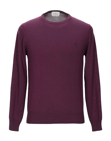 BROOKSFIELD Sweater Plum 100% Virgin Wool