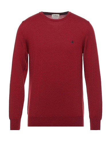 BROOKSFIELD Pullover Bordeaux 100% Lana Vergine