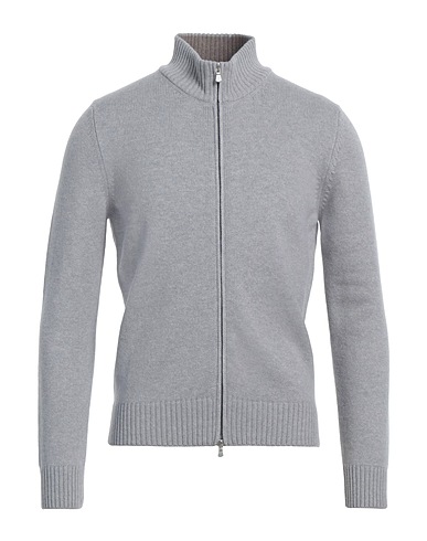 GRAN SASSO Cardigan Gris clair 80% Laine, 10% Cachemire, 10% Viscose