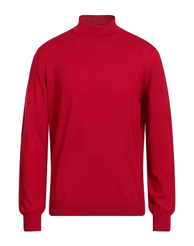 GRAN SASSO Polo neck Red 100% Virgin Wool