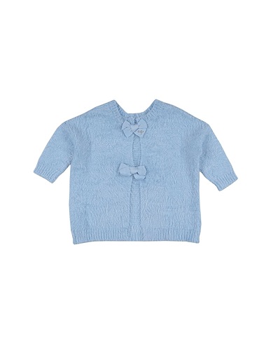MONNALISA Sweater Sky blue 51% Acrylic, 49% Recycled polyamide