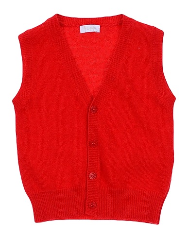 IL GUFO Cardigan Red 47% Merino Wool, 30% Viscose, 15% Polyamide, 8% Cashmere