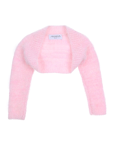 SIMONETTA MINI Shrug Pink 75% Polyamide, 25% Polyester, Virgin Wool