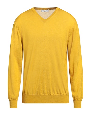 CRUCIANI Cashmere blend Yellow 70% Cashmere, 30% Silk